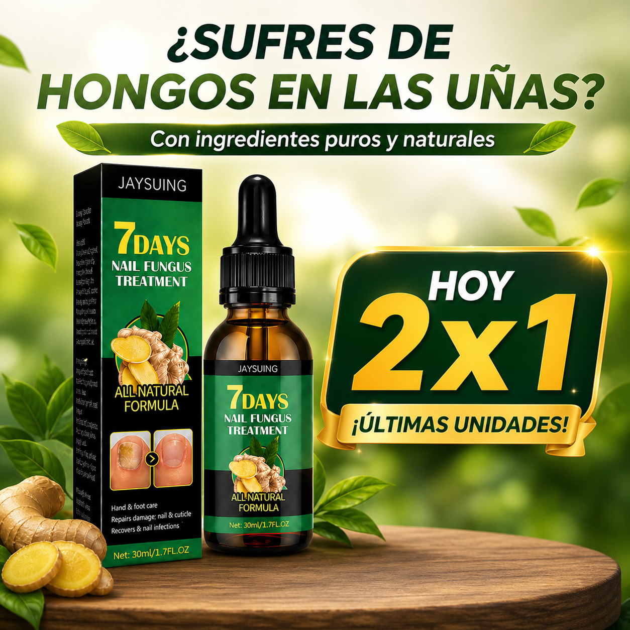 Tratamiento Removedor de Hongos 7 DAYS