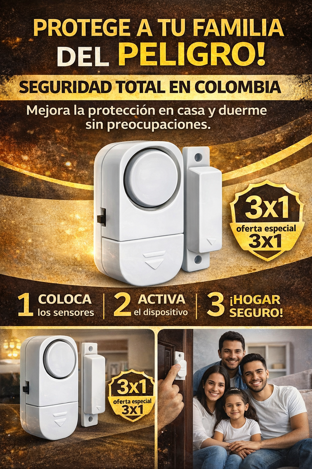 ¡Nuevo! Sistema de protección inmediata - Alarma antirrobo para puertas y ventanas