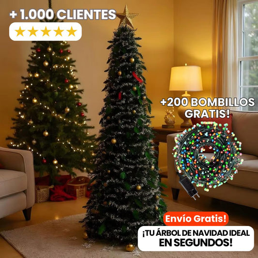 ¡Nuevo! Árbol de Navidad Plegable 1.5 metros - Tu navidad lista en 3 minutos