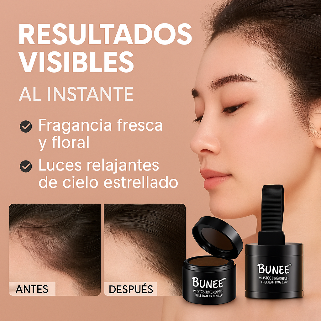 ¡Nuevo! Bunee definidor capilar - Cubre zonas despobladas y canas al instante