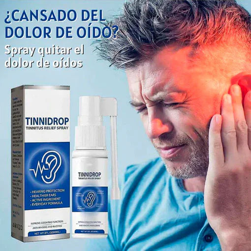 ¡Nuevo! TINNIDROP Spray limpiador de oido - Bienestar auditivo al alcance de tu mano
