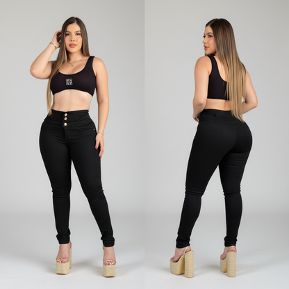 PANTALÓN LEVANTA COLA CON PRETINA MOLDEADORA